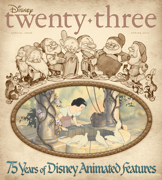 DISNEY TWENTY-THREE magazine side cover Issue 13 Spring 2012