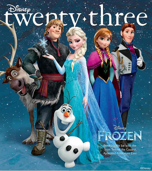 DISNEY TWENTY-THREE magazine side cover Issue 19 Fall 2013