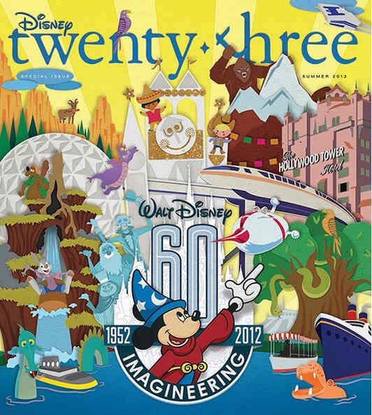 DISNEY TWENTY-THREE magazine side cover Issue 18 Summer 2013