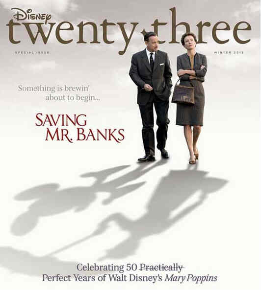 DISNEY TWENTY-THREE magazine side cover Issue 20 Winter 2013