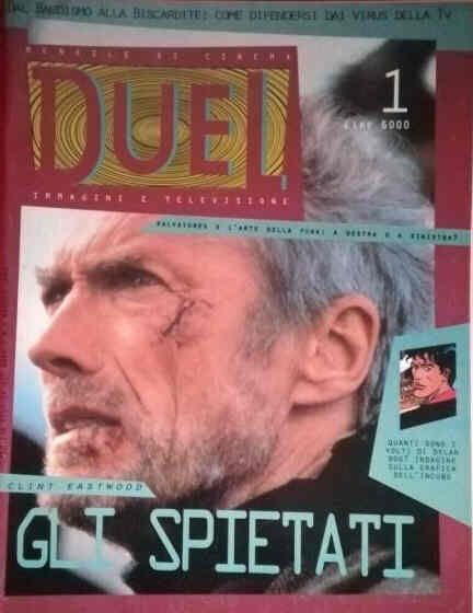 DUEL magazine side cover Issue 1 May 1993