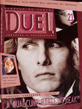 DUEL magazine side cover Issue 21 January 1995