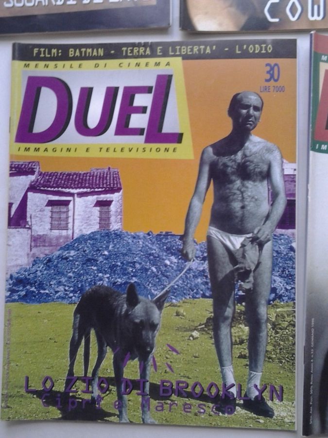 DUEL magazine side cover Issue 30 October 1995