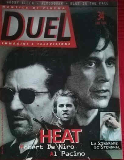 DUEL magazine side cover Issue 34 February 1996