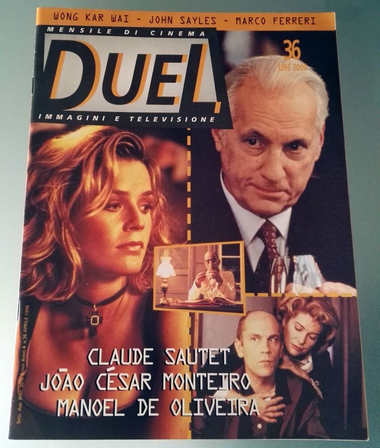 DUEL magazine side cover Issue 36 April 1996