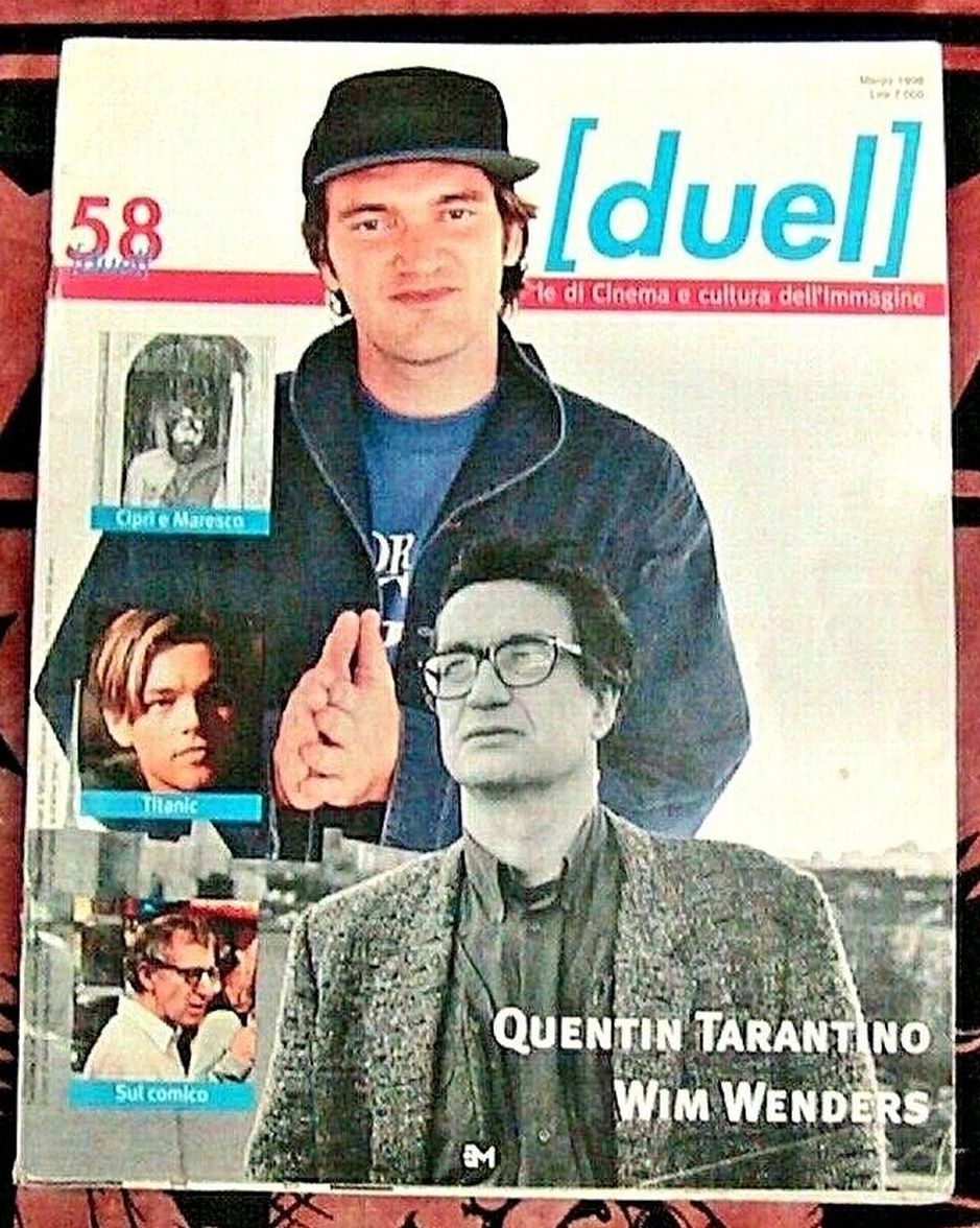 DUEL magazine side cover Issue 58 March 1998