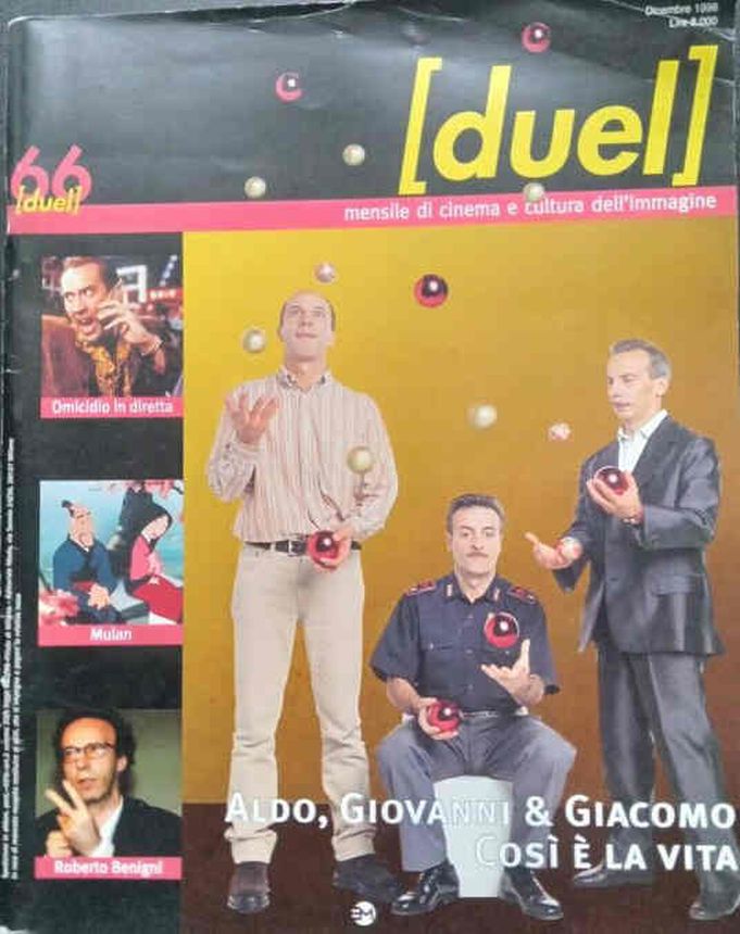 DUEL magazine side cover Issue 66 December 1998