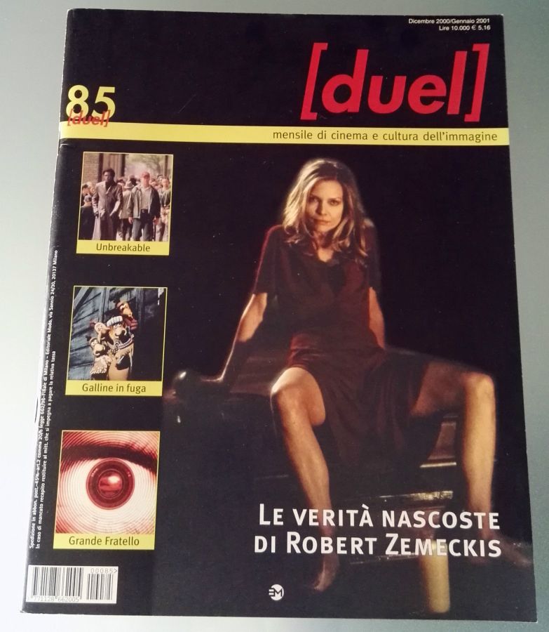 DUEL magazine side cover Issue 85 December 2000