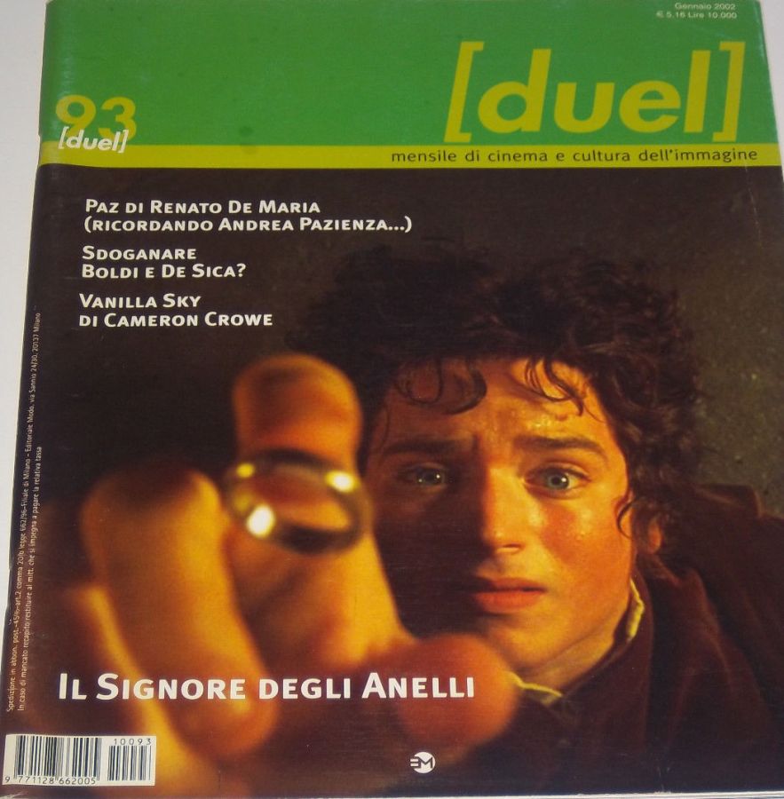 DUEL magazine side cover Issue 93 January 2002