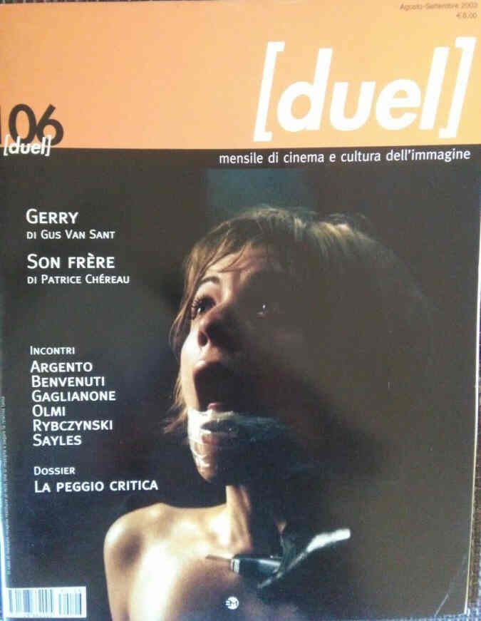 DUEL magazine side cover Issue 106  August/September 2003