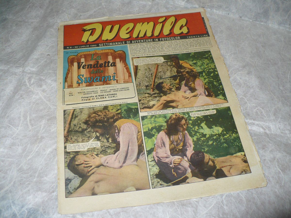 DUEMILA magazine side cover Issue 8 30 July 1950
