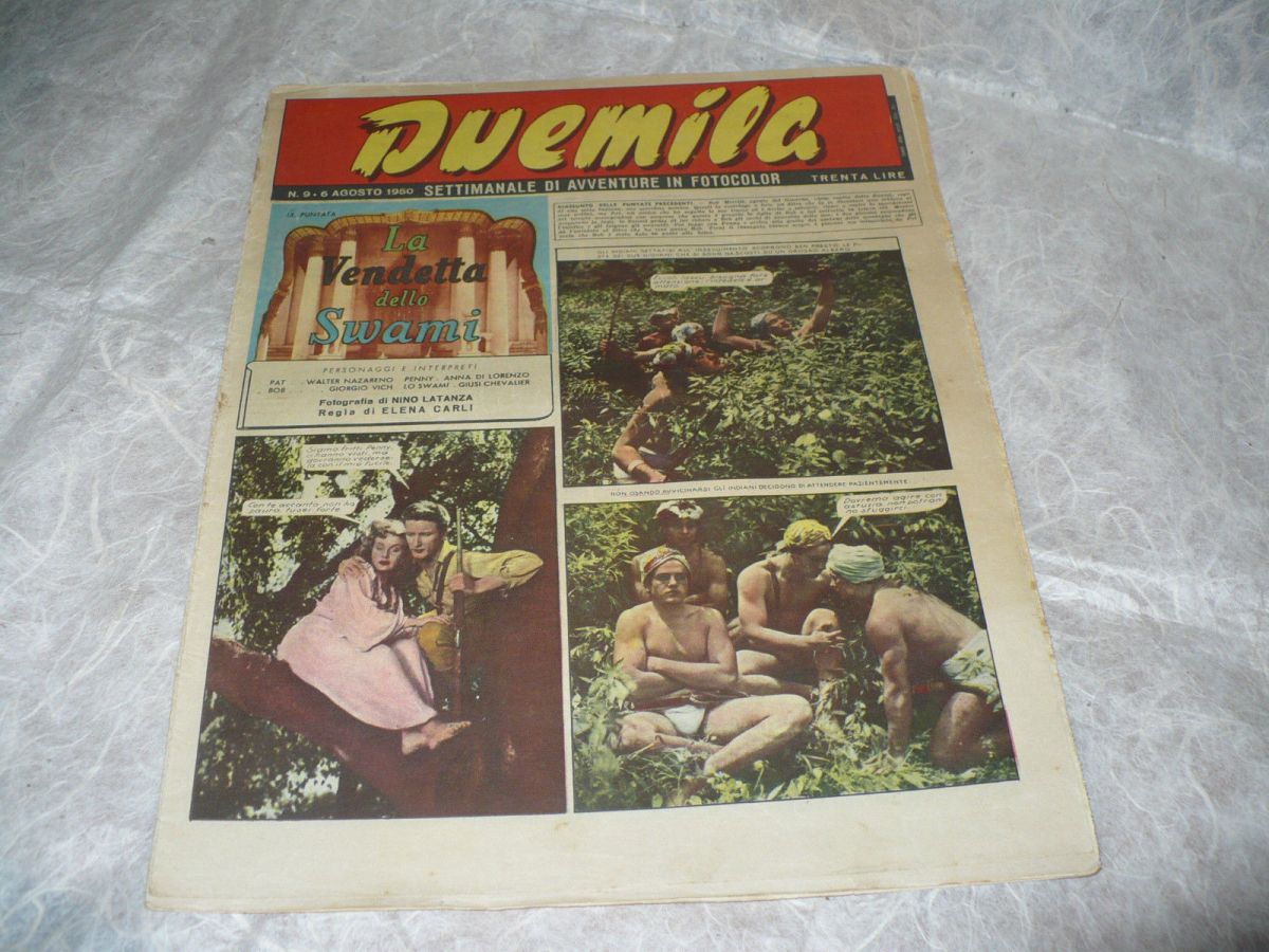 DUEMILA magazine side cover Issue 9 6 August 1950