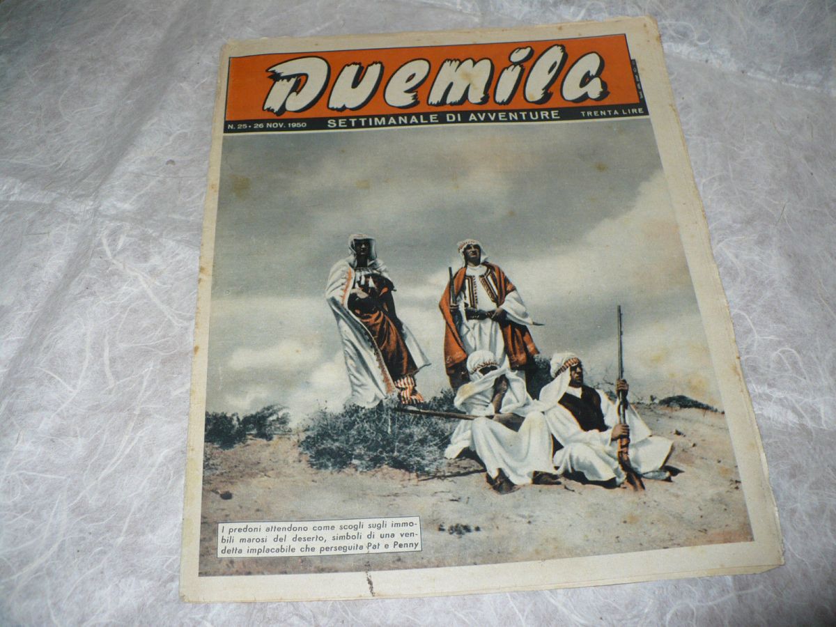 DUEMILA magazine side cover Issue 25 26 November 1950