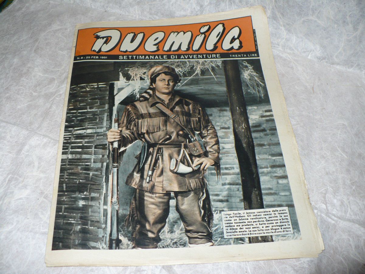 DUEMILA magazine side cover Issue 8 25 February 1951