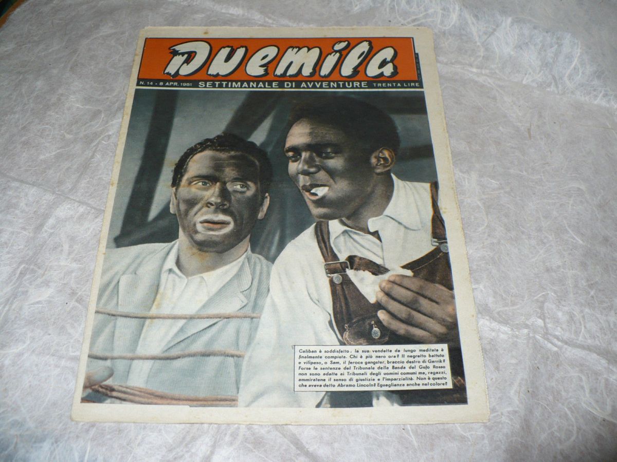 DUEMILA magazine side cover Issue 14 8 April 1951