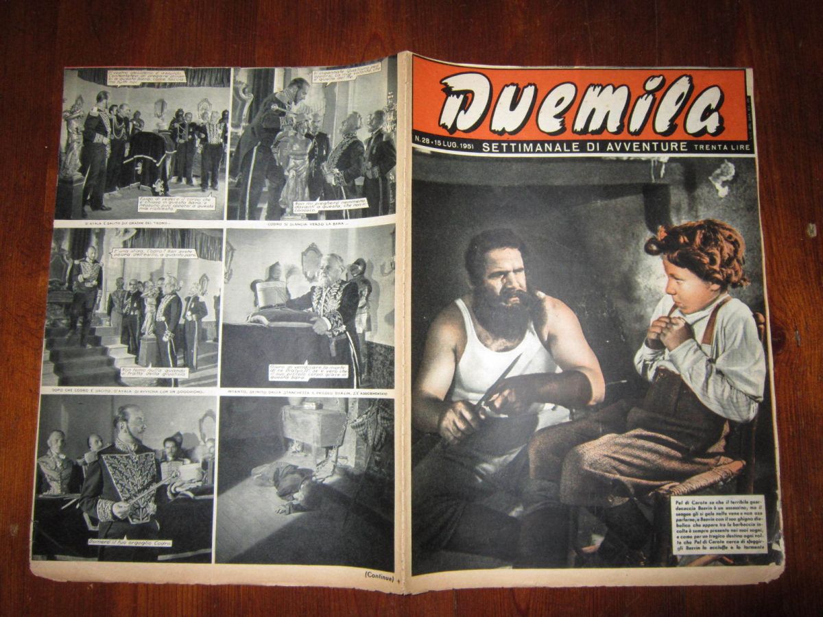 DUEMILA magazine side cover Issue 28 15 July 1951