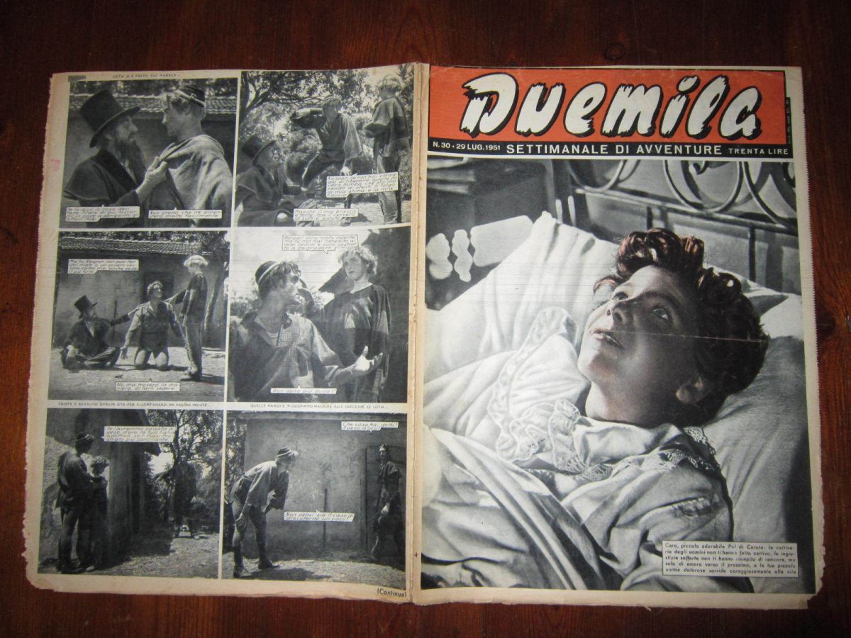 DUEMILA magazine side cover Issue 30 29 July 1951