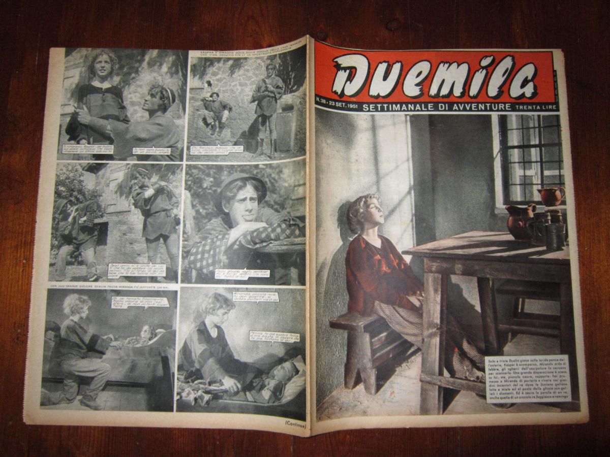 DUEMILA magazine side cover Issue 38 23 September 1951