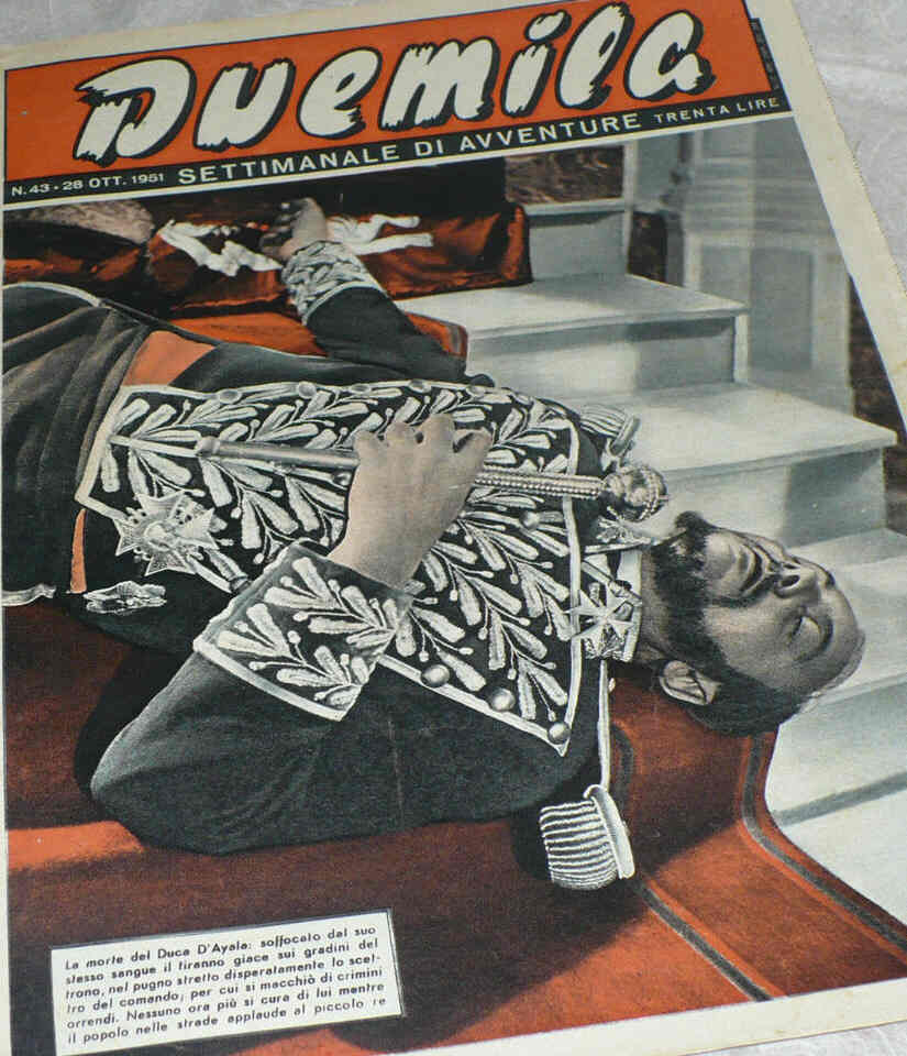 DUEMILA magazine side cover Issue 43 28 October 1951