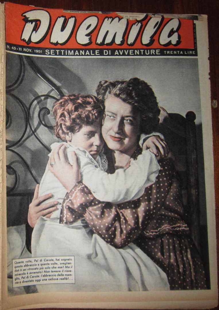 DUEMILA magazine side cover Issue 45 11 November 1951