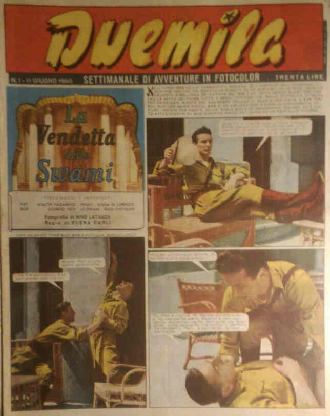 DUEMILA magazine side cover Issue 1 11 June 1950