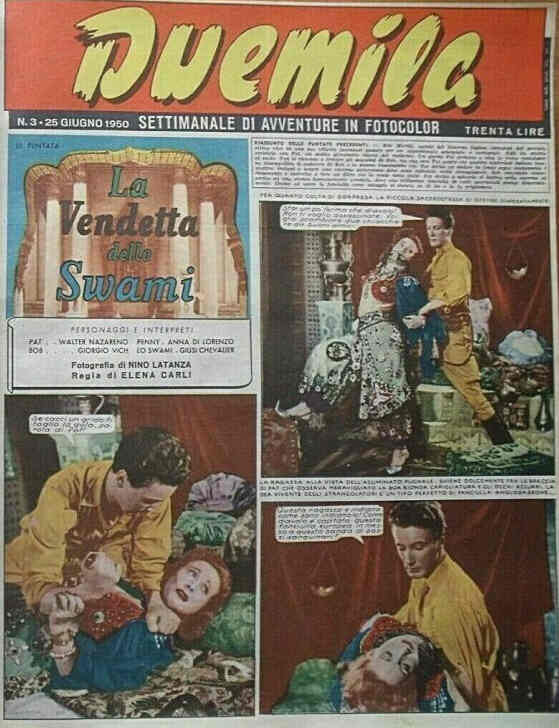 DUEMILA magazine side cover Issue 3 25 June 1950