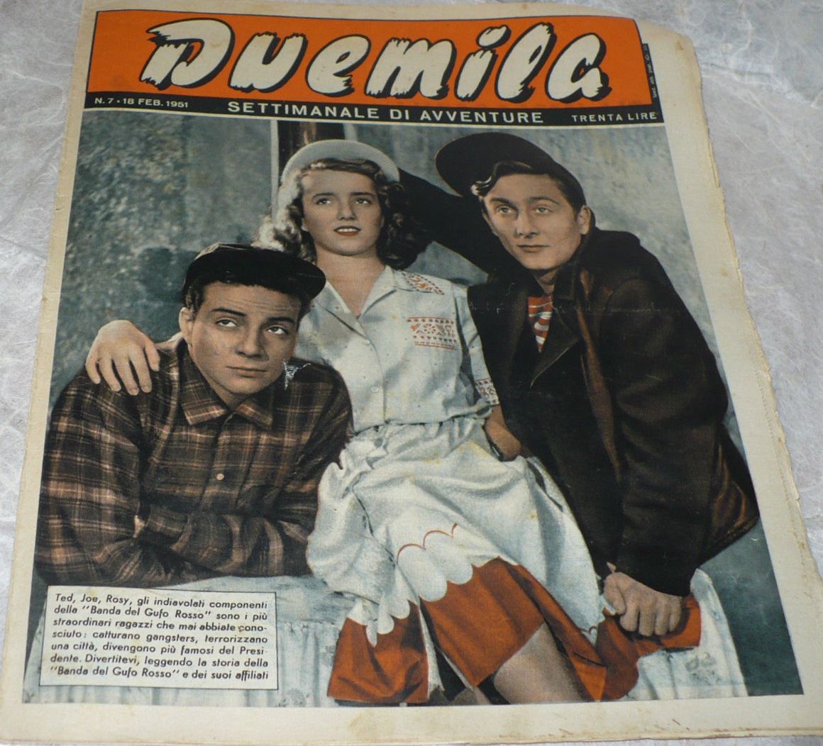 DUEMILA magazine side cover Issue 7 18 February 1951