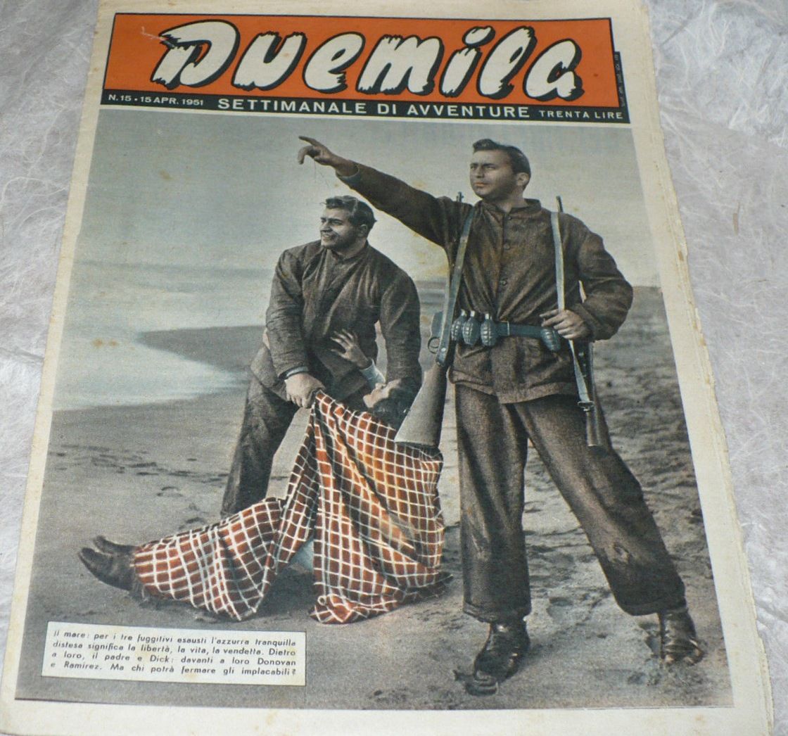 DUEMILA magazine side cover Issue 15 15 April 1951