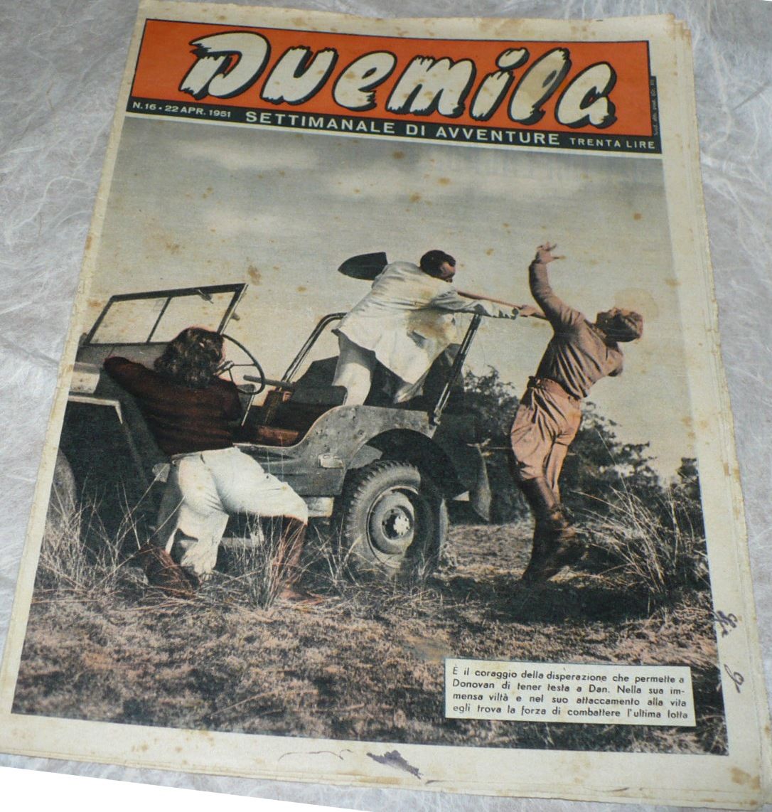 DUEMILA magazine side cover Issue 16 22 April 1951