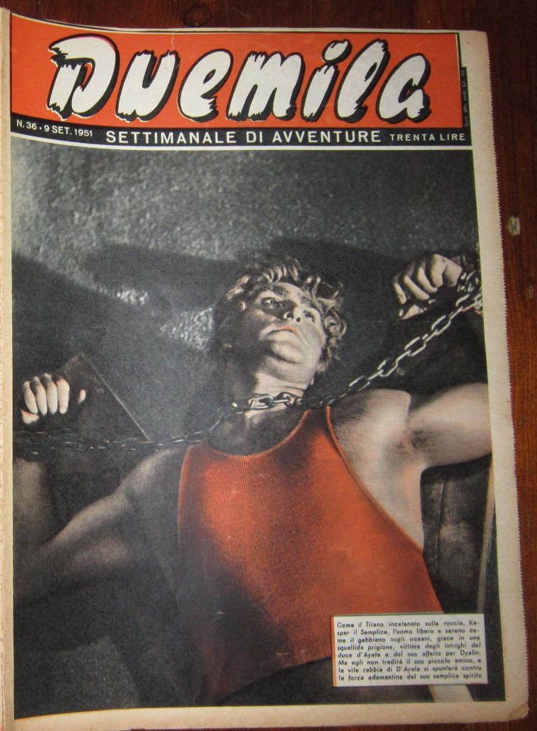 DUEMILA magazine side cover Issue 36 9 September 1951