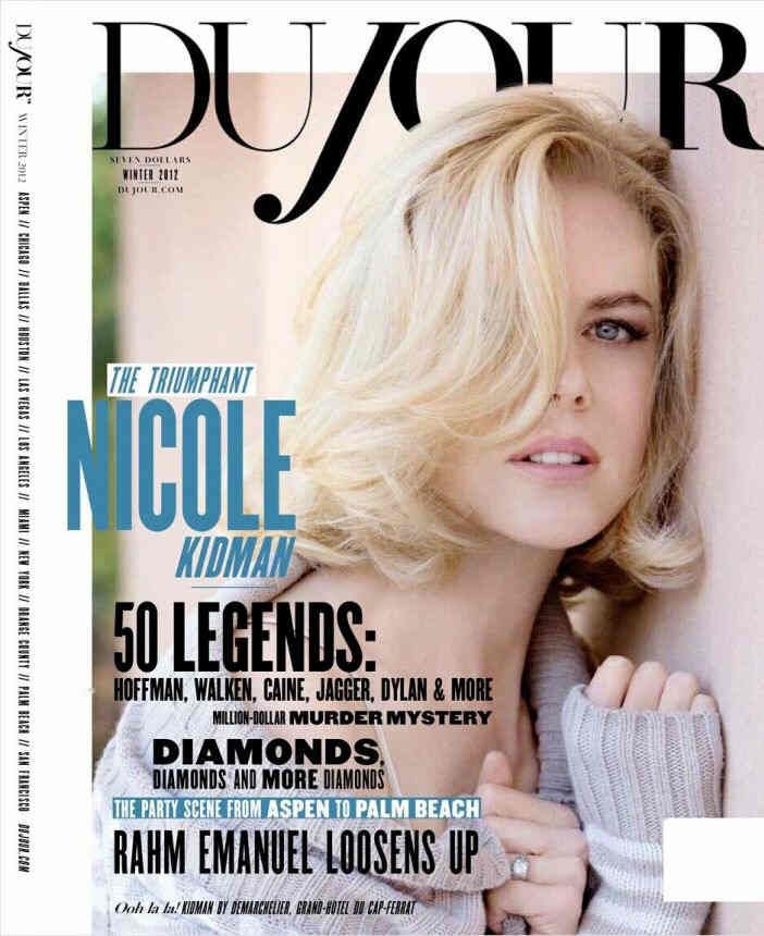 DUJOUR magazine side cover Winter 2012