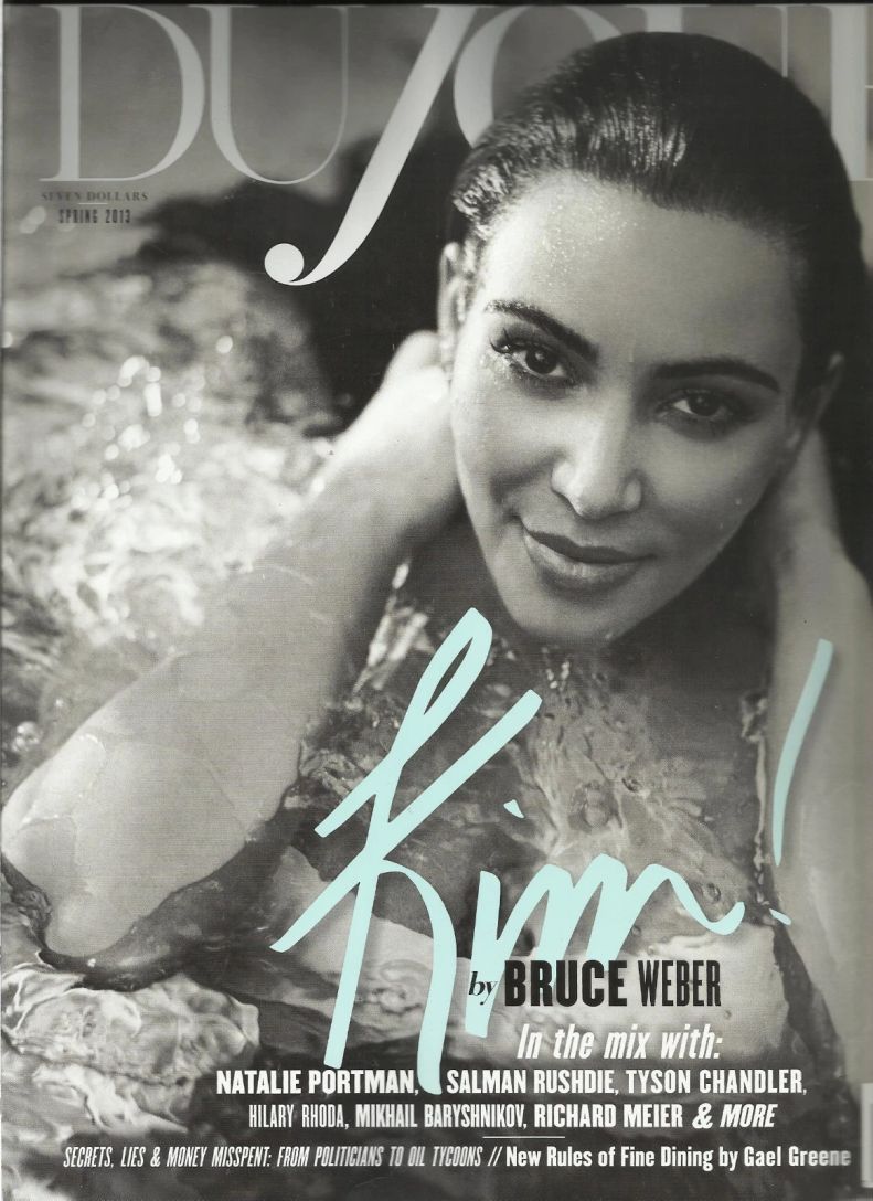 DUJOUR magazine side cover Spring 2013