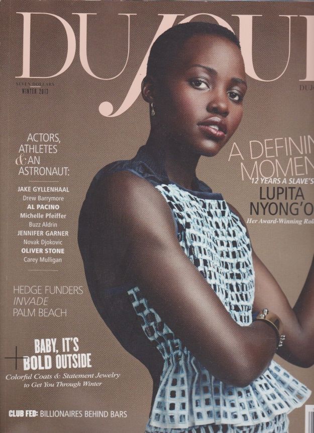 DUJOUR magazine side cover Winter 2013
