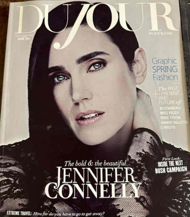 DUJOUR magazine side cover Spring 2014