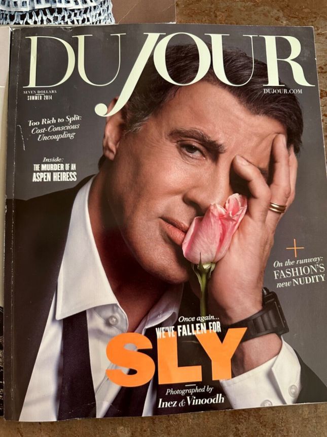 DUJOUR magazine side cover Summer 2014