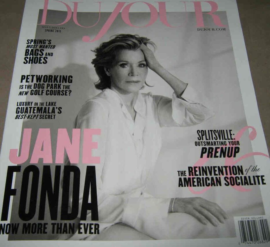 DUJOUR magazine side cover Spring 2015