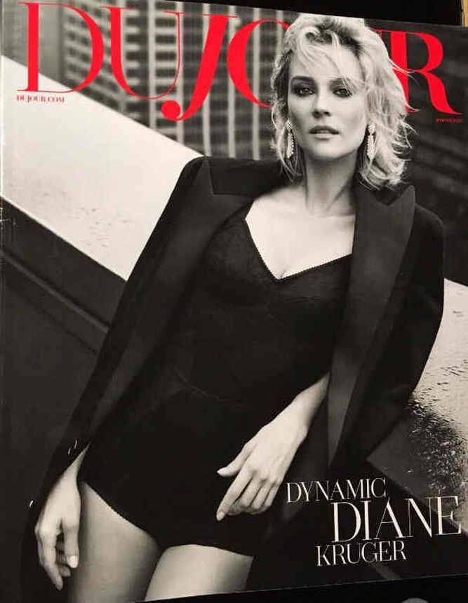 DUJOUR magazine side cover Winter 2017