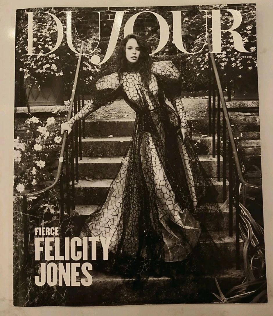 DUJOUR magazine side cover Winter 2018