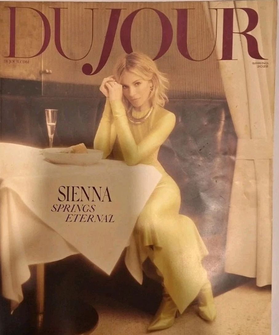 DUJOUR magazine side cover Spring 2022