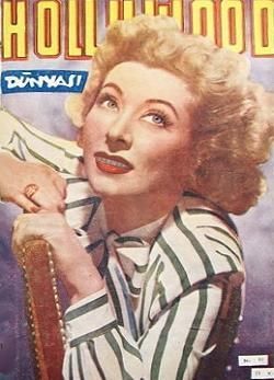 HOLLYWOOD DUNYASI magazine side cover January 1945