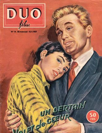 DUO FILM magazine side cover Issue 14 15 January 1957