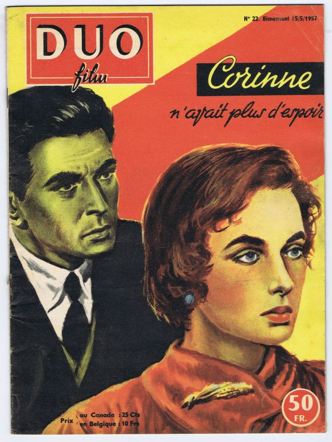 DUO FILM magazine side cover Issue 22 15 May 1957