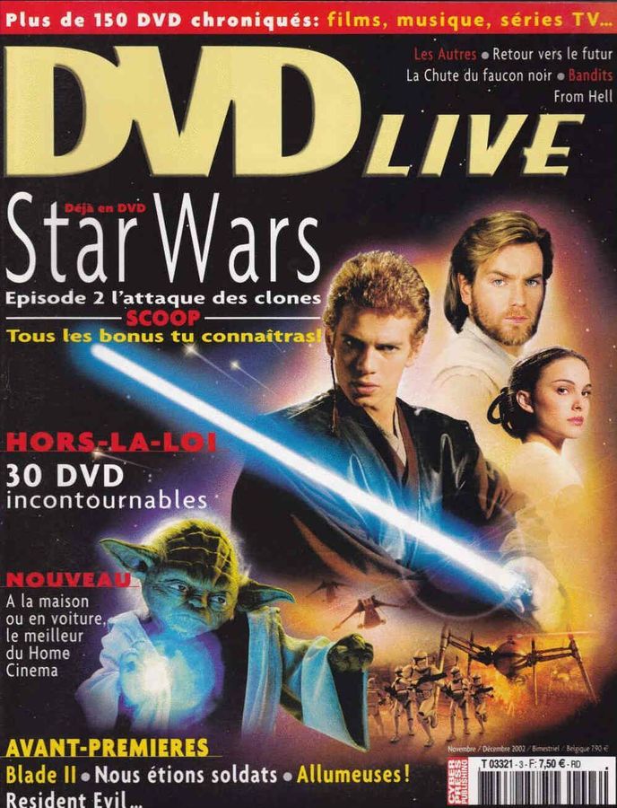 DVD LIVE magazine side cover Issue 3 November/December 2002
