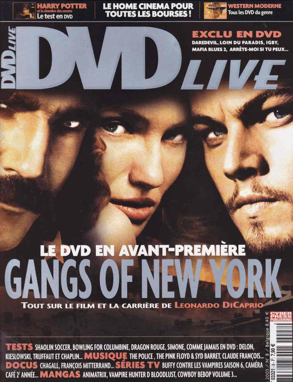 DVD LIVE magazine side cover Issue 8 June 2003