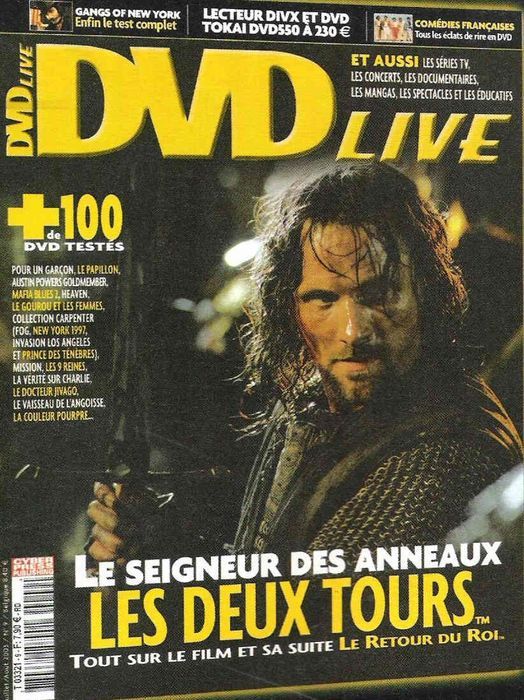 DVD LIVE magazine side cover Issue 9 June/July 2003