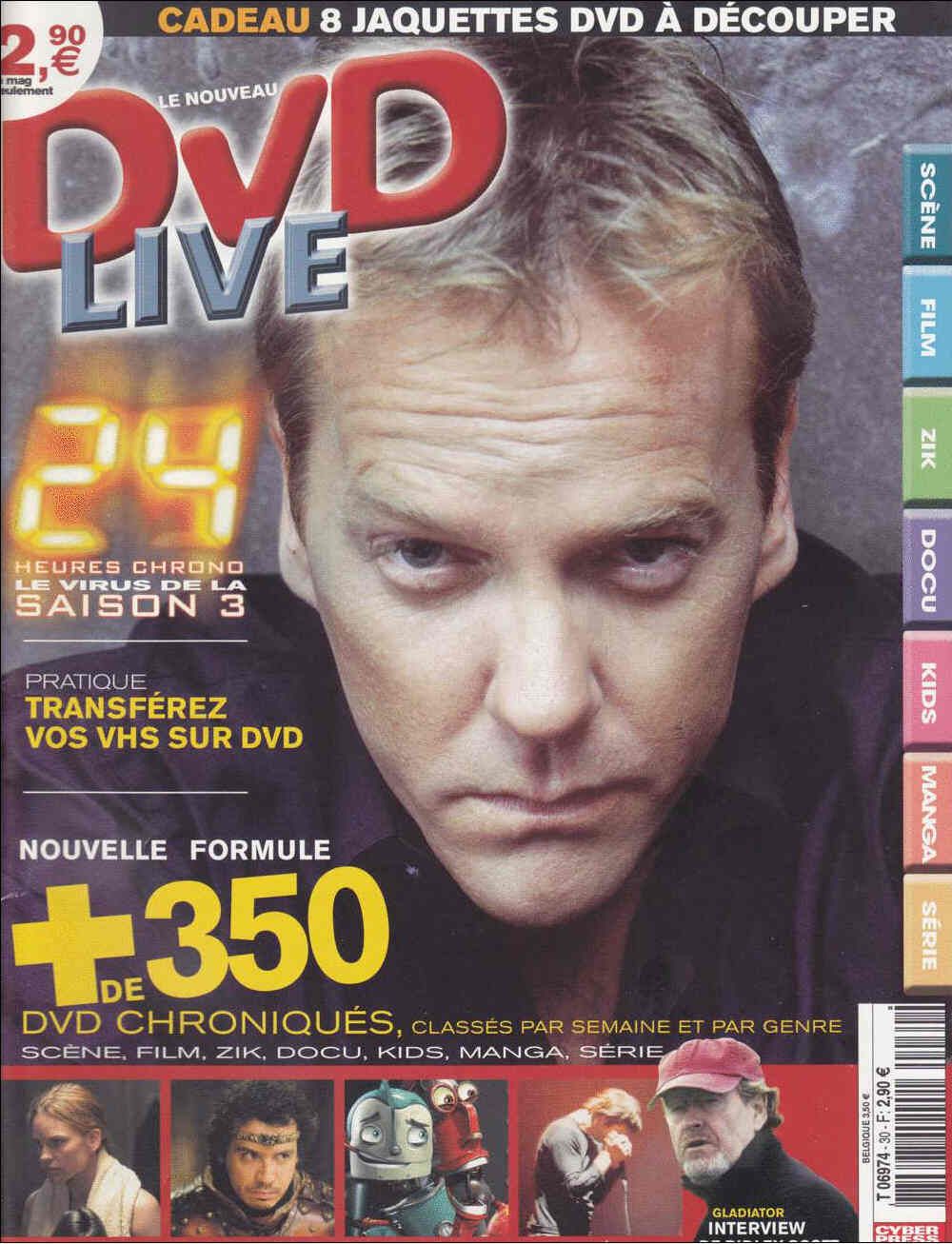 DVD LIVE magazine side cover Issue 30 October 2005