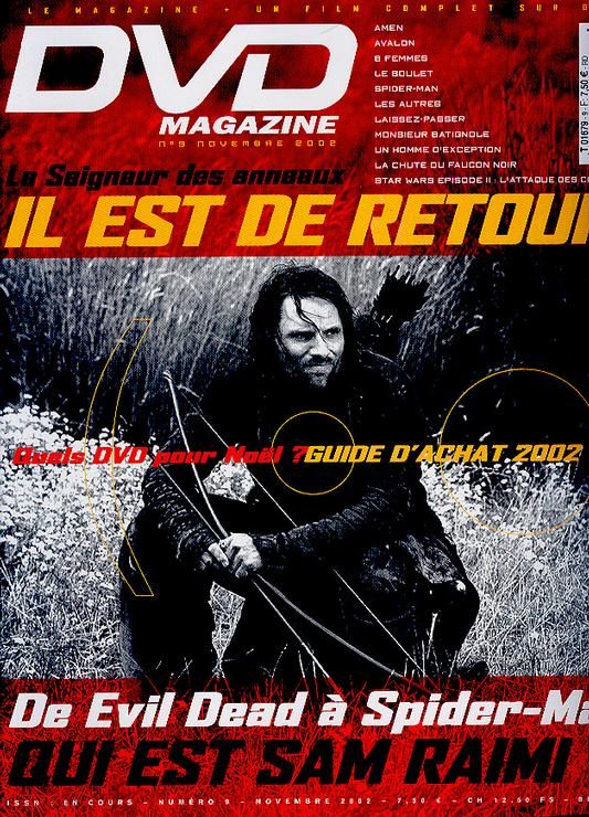 DVD MAGAZINE (Fr) magazine side cover Issue 9 November 2002