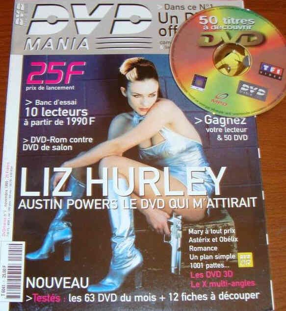 DVD MANIA magazine side cover Issue 1 November 1999
