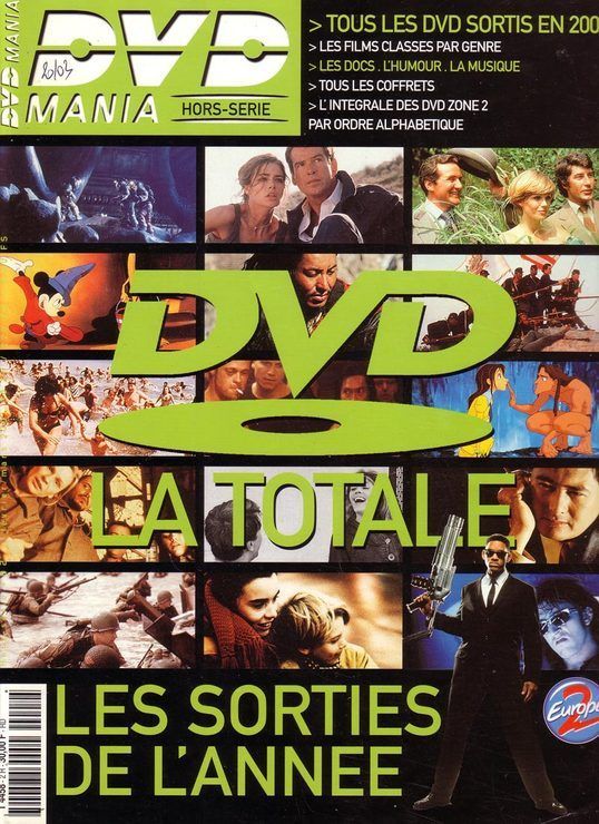DVD MANIA magazine side cover  Special # 2  2001