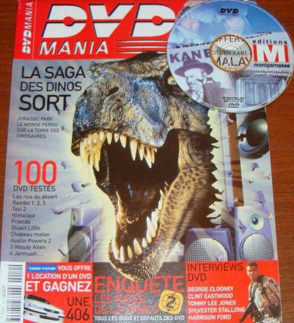 DVD MANIA magazine side cover Issue 10 October 2000